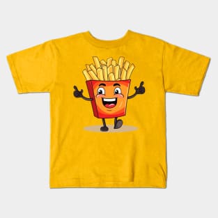 kawaii french fries T-Shirt cute potatofood Kids T-Shirt